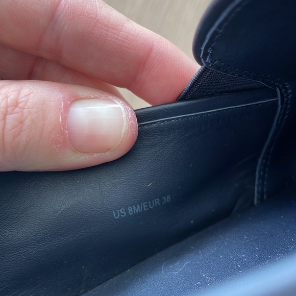 VINCE suede slip on sneaker navy blue/ 8 - Picture 6 of 7